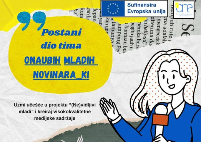 Postani dio tima ONAUBIH MLADIH NOVINARA/KI