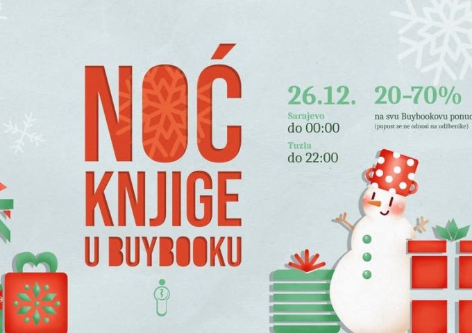 Noć knjige u Buybooku: Novi naslovi i promocije u sarajevskoj i tuzlanskoj knjižari