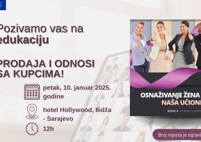 Poziv na besplatnu edukaciju: Prodaja i odnosi s kupcima!