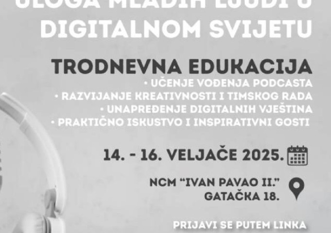 Postani Digital Youth Worker – Prijavi se na edukaciju u sklopu projekta InSpirit – DigitalYouth!