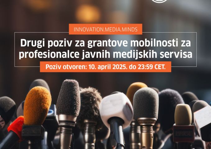 Drugi poziv za grantove mobilnosti za profesionalce javnih medijskih servisa