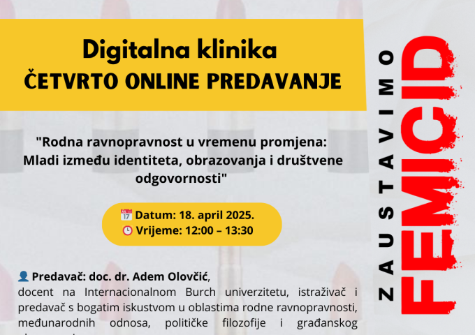 Četvrto stručno predavanje u okviru Digitalne Klinike
