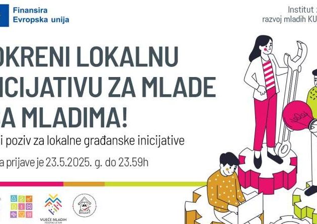 Javni poziv: Pokreni lokalnu inicijativu za mlade i sa mladima!