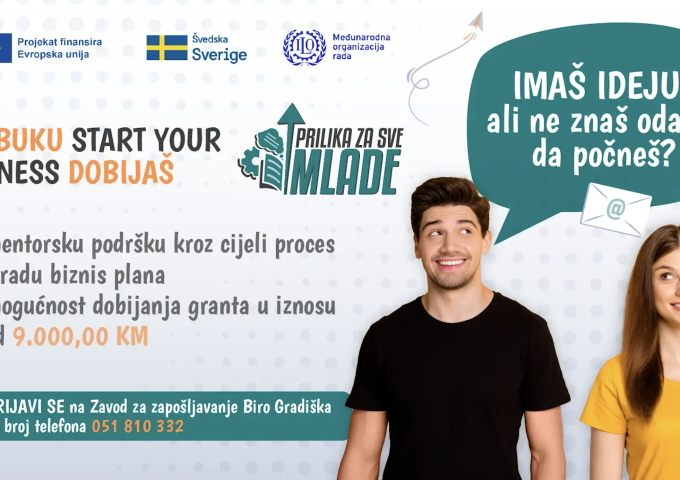 Podrška za mlade preduzetnike: Pokrenite vlastiti biznis uz finansijsku pomoć od 9000 KM