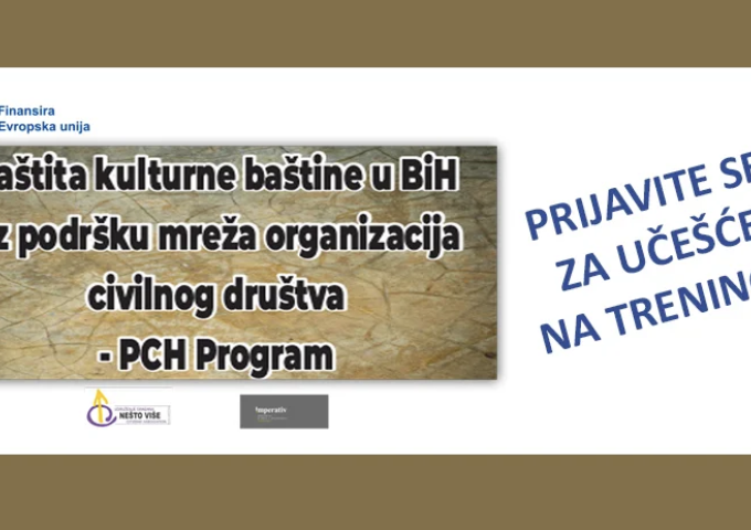Pozivamo vas da se prijavite za učešće na treningu