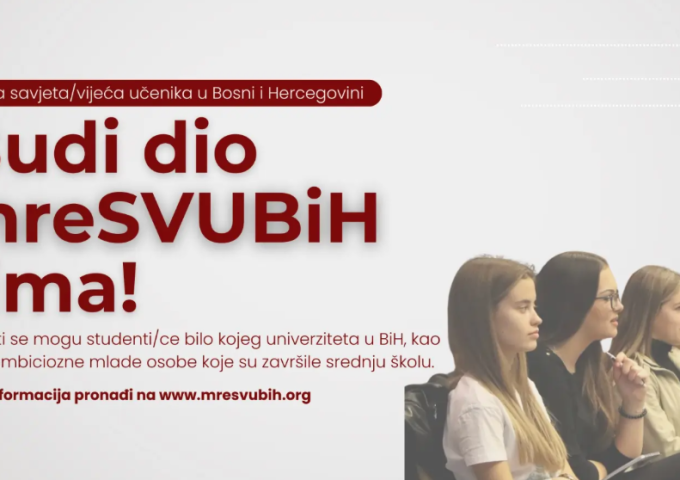 Mreža savjeta/vijeća učenika u Bosni i Hercegovini objavljuje poziv