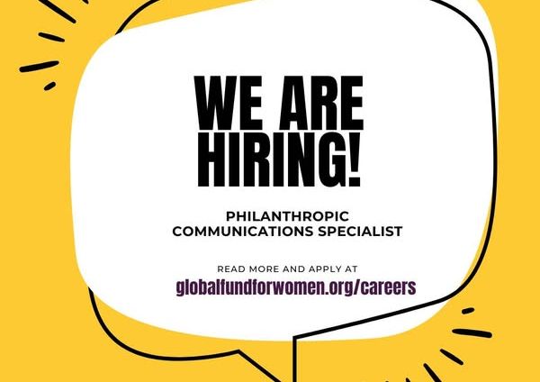 We’re hiring: Philanthropic Communications Specialist