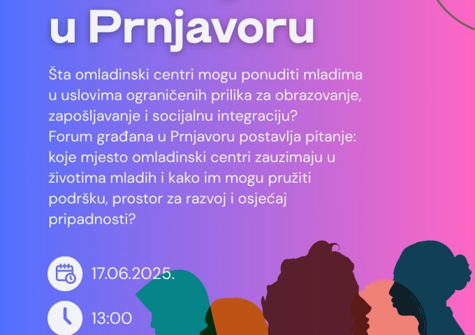 Dođi na Forum građana u Prnjavoru!