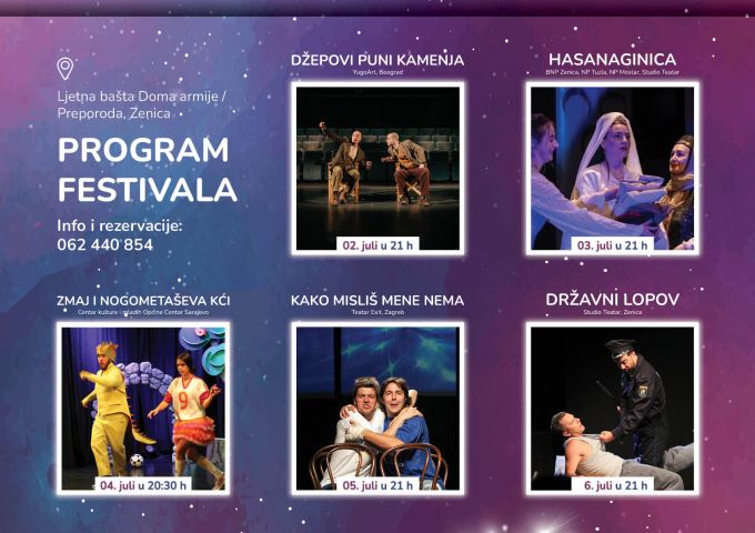 SUTRA POČINJE 9. MEĐUNARODNI TEATARSKI  FESTIVAL LJETNE VEČERI STUDIO TEATRA