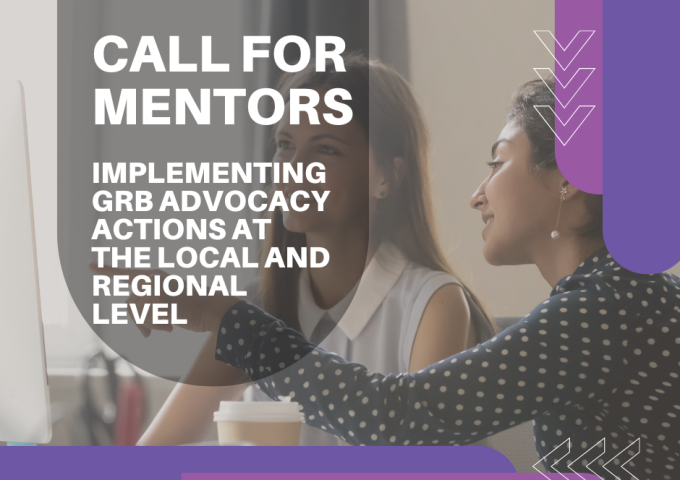 Call for Mentors: Implementing GRB Advocacy Actions at the Local and Regional Level