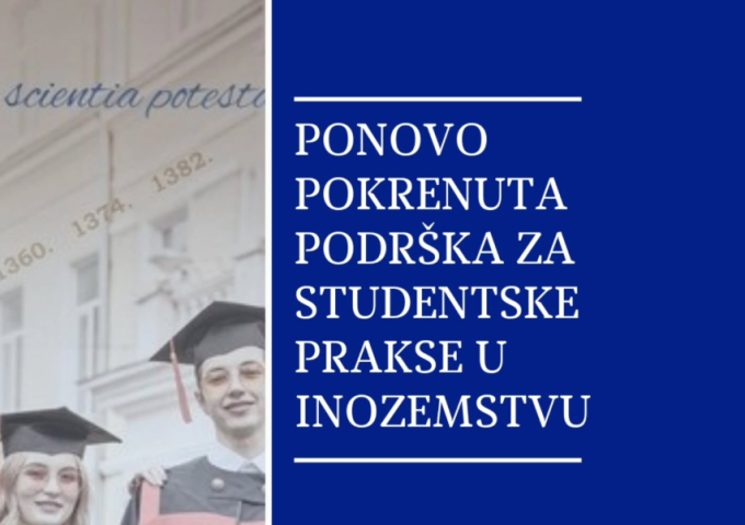 Ponovno pokrenuta podrška za studenske prakse u inozemstvu