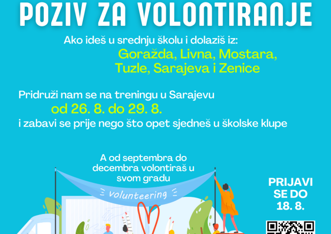 Poziv za volontiranje!