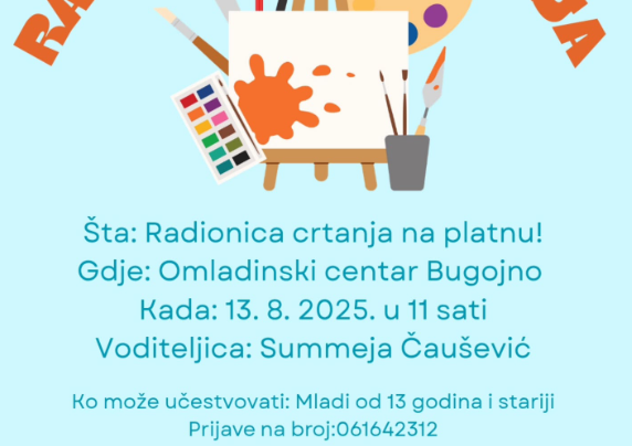 RADIONICA CRTANJA NA PLATNU