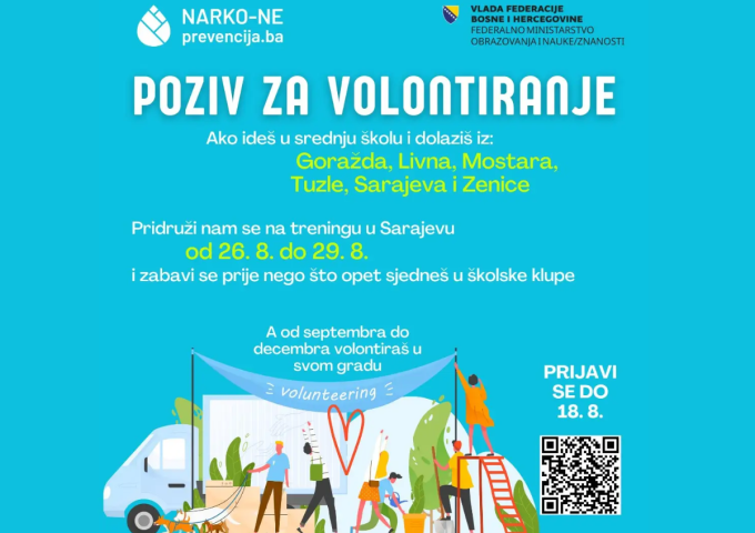 Poziv za volontiranje – Preventeen vas zove