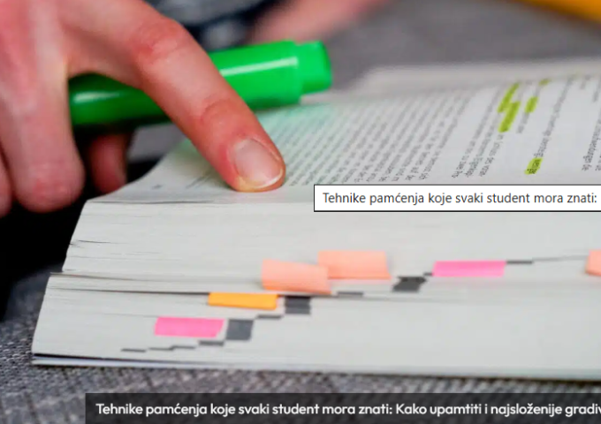 Tehnike pamćenja koje svaki student mora znati: Kako upamtiti i najsloženije gradivo