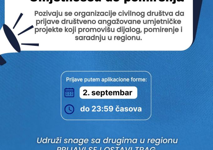 Regionalni konkurs „Umjetnošću do pomirenja“
