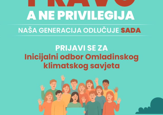 Prijavi se za Inicijalni odbor Omladinskog klimatskog savjeta