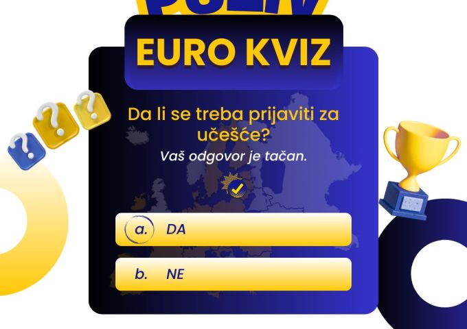POZIV ZA MLADE! Eurokviz