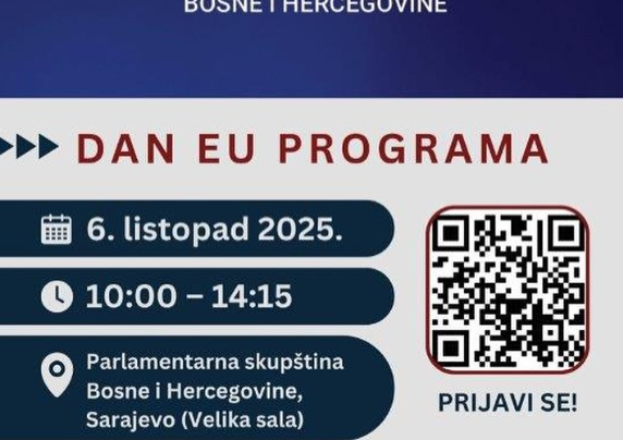 Ministarstvo civilnih poslova BiH poziva Vas na Info dan o programima Evropske unije