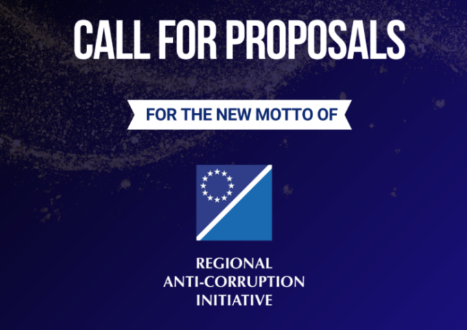 Call for Proposals: New Motto for the Regional Anti-Corruption Initiative