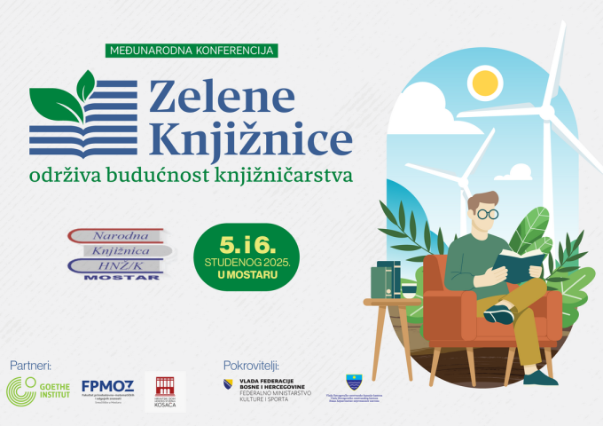POZIV ZA MEDIJSKO PRAĆENJE PRVE MEĐUNARODNE KONFERENCIJE O ZELENIM KNIŽNICAMA