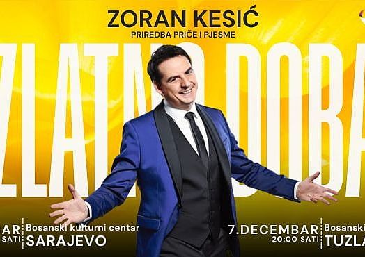 Zoran Kesić u decembru nastupa u Sarajevu i Tuzli s predstavom "Priče i pjesme - Zlatno doba"
