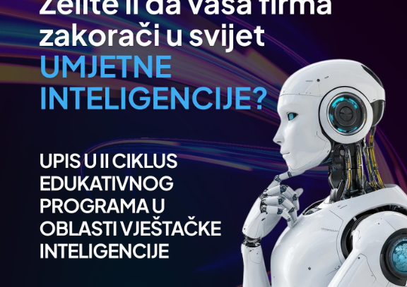 II ciklus besplatnih obuka: Osnove umjetne inteligencije za industriju i privredu