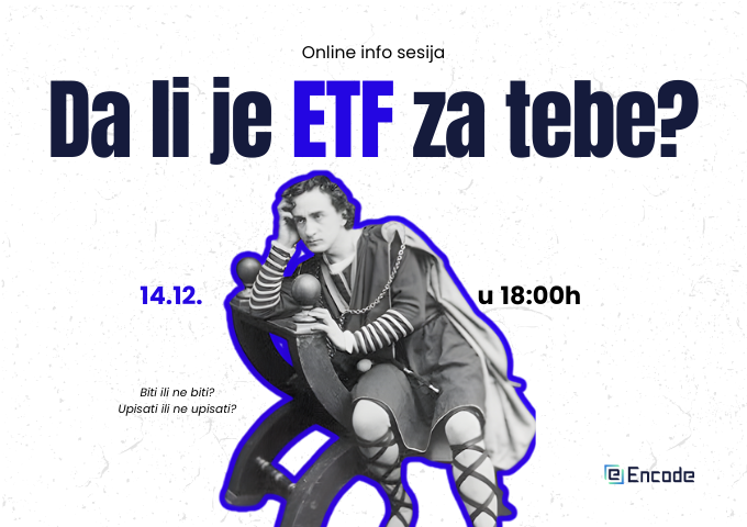 Besplatna online info sesija za srednjoškolce: “Da li je ETF za tebe?”