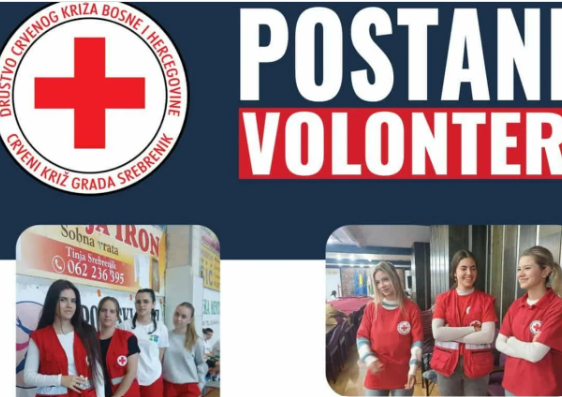 POZIV ZA VOLONTIRANJE U CRVENOM KRIŽU/KRSTU SREBRENIK