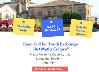 Open call for youth exchange art myths culture in Filadelfia Calabria Italy