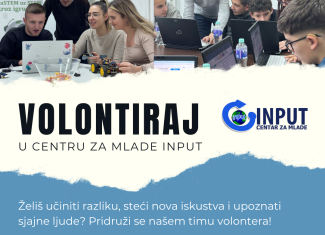 Centar za mlade INPUT nudi priliku za volontiranje!