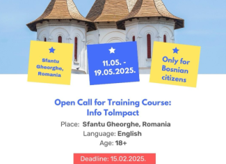 Open Call for Training Course “Info Tolmpact” in Sfantu Gheorghe, Romania