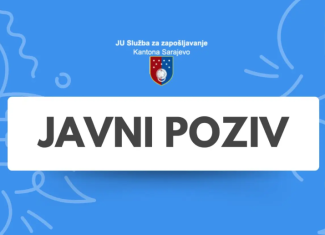 Javni poziv za nezaposlene osobe Kantona Sarajevo