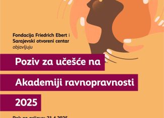 Poziv za sedmu generaciju Akademije ravnopravnosti