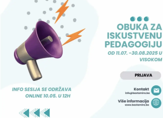 PRIDRUŽITE SE NAŠOJ OBUCI IZ ISKUSTVENE PEDAGOGIJE – POSTANITE AMBASADORI MIRA!