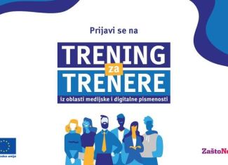 Trening za trenere/ice iz oblasti medijske i digitalne pismenosti
