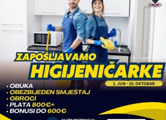 Sezonski posao u Crnoj Gori