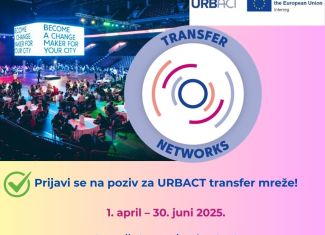 PRIJAVITE SE NA POZIV ZA URBACT TRANSFER MREŽE! – podsjećanje