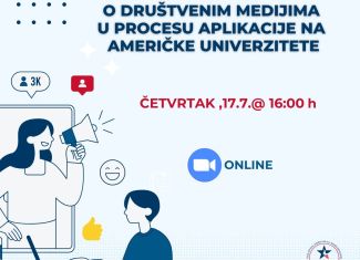 Webinar na temu ‘’O društvenim medijima u procesu aplikacije na američke univerzitete’’
