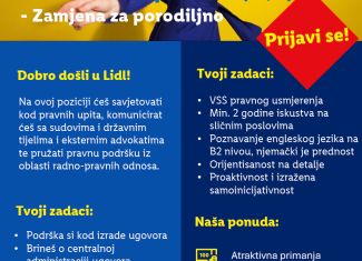 Junior konsultant u Sektoru Pravo & Compliance (m/ž)