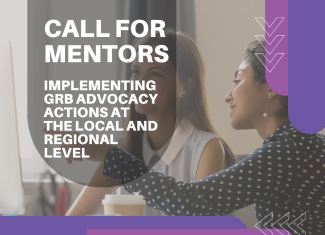 Call for Mentors: Implementing GRB Advocacy Actions at the Local and Regional Level