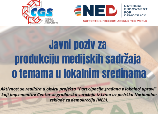 Javni poziv za produkciju medijskih sadržaja o temama u lokalnim sredinama