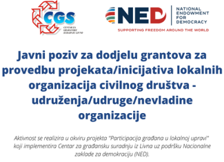 Javni poziv za dodjelu grantova
