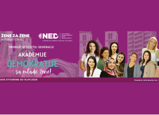 Poziv za prijavu na Akademiju demokratije za mlade žene 2025/2026