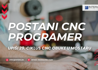 Upišite 29. ciklus CNC programera u Mostaru – Prijave otvorene!