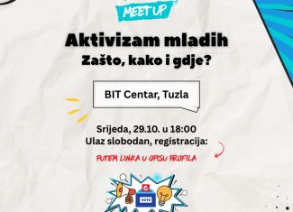 Meet up Tuzla- Aktivizam mladih - Zašto, kako i gdje?