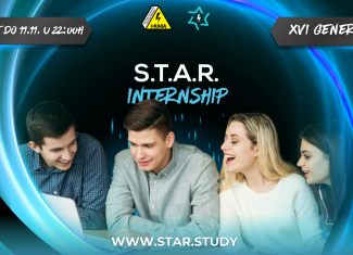POZIV ZA MLADE: STAR INTERNSHIP - XVI GENERACIJA