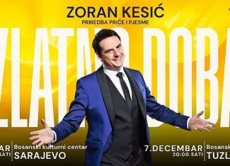 Zoran Kesić u decembru nastupa u Sarajevu i Tuzli s predstavom "Priče i pjesme - Zlatno doba"