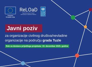 JAVNI POZIV ZA ORGANIZACIJE CIVILNOG DRUŠTVA/NEVLADINE ORGANIZACIJE NA PODRUČJU GRADA TUZLA