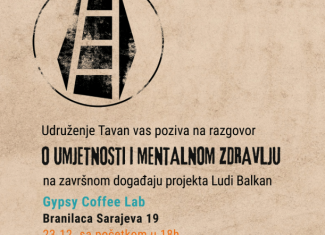 Udruženje Tavan vas poziva na druženje uz kafu i razgovor o umjetnosti i mentalnom zdravlju.